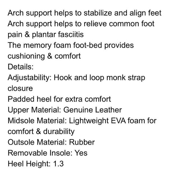 Aetrex KATRINA Black Leather Monk Strap Support Orthotic Casual Loafer - Picture 4 of 16